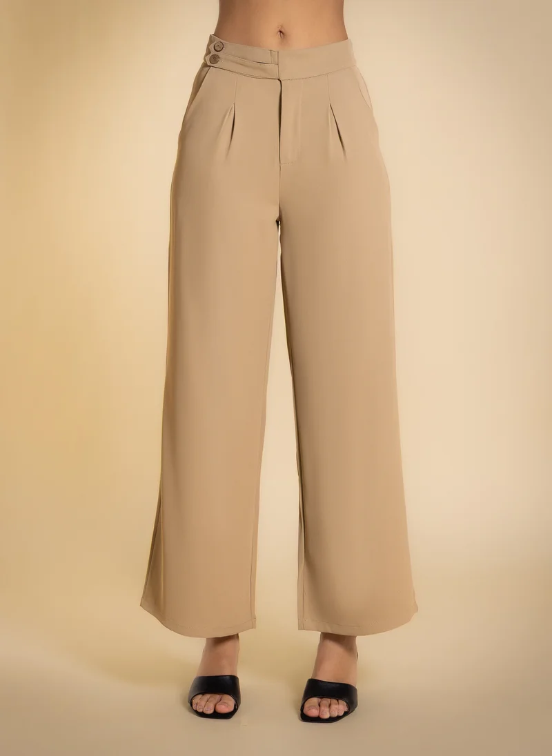 SHAPES PLEATED STRAIGHT FIT TROUSERS