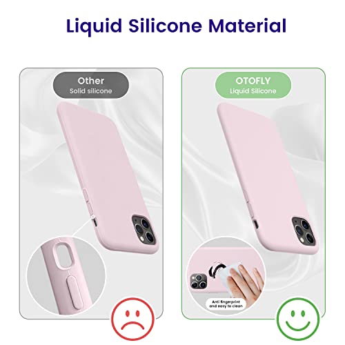 OTOFLY Compatible with iPhone 11 Pro Max Case for Women,Soft Silicone Designed [Military Grade Drop Protection] Shockproof Protective Phone Case Slim Thin Cover 6.5 inch,Ice Pink - Image 4