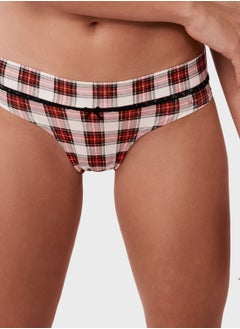 High Leg Lace Detail Bikini Bottom
