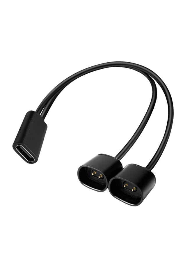 Win Potential Yingqian Charging Cable For Xiaomi Eyeglasses 2 Charger Mijia Smart Audio Eyeglasses 2 Second Generation Magnetic Type-C Female Port One Drag Two Charging Cable Accessory - Image 2