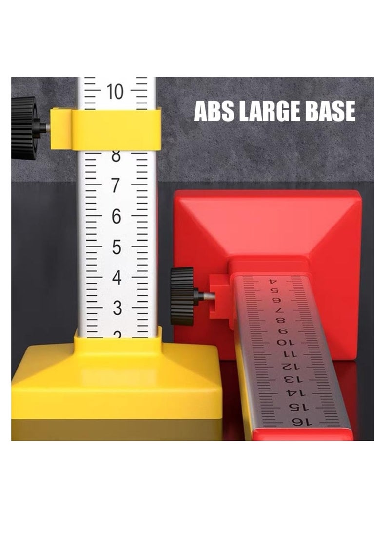 Excefore - Lay Floor Tile Special Ruler, 2 Pcs Bricklayer Graduated Scale with Double-Sided Clear Scale, Tiling Horizontal Leveling Positioning Ruler, Isometric Ruler for Accurate and Consistent Tile Placement - Image 1
