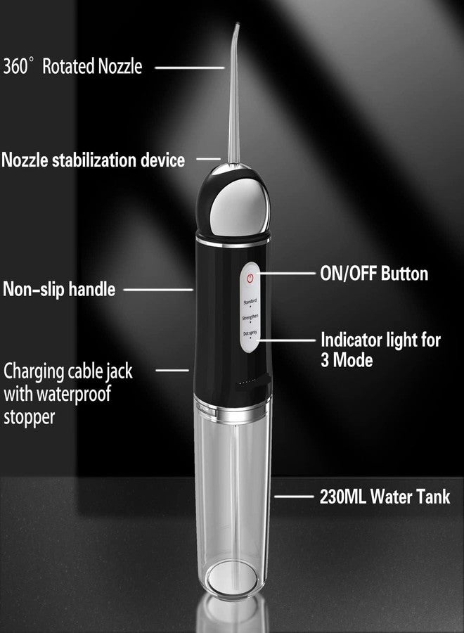 Skyzone Water-Flosser-Cordless-Teeth-Cleaner Water Dental Flosser with 3 Modes 4 Jets Rechargeable Dental Oral Irrigator for Home Travel - Image 4