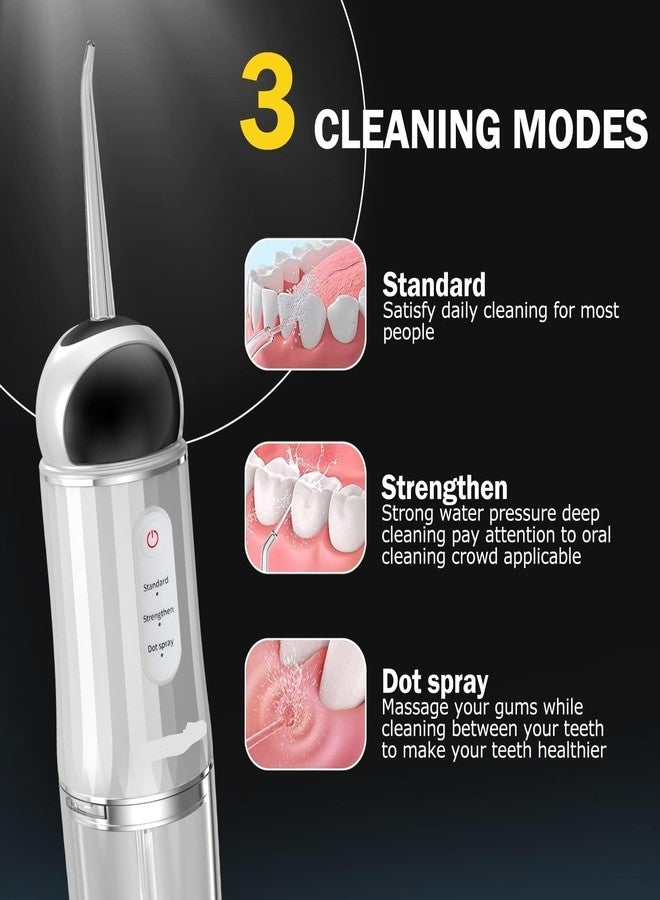 Skyzone Water-Flosser-Cordless-Teeth-Cleaner Water Dental Flosser with 3 Modes 4 Jets Rechargeable Dental Oral Irrigator for Home Travel - Image 3