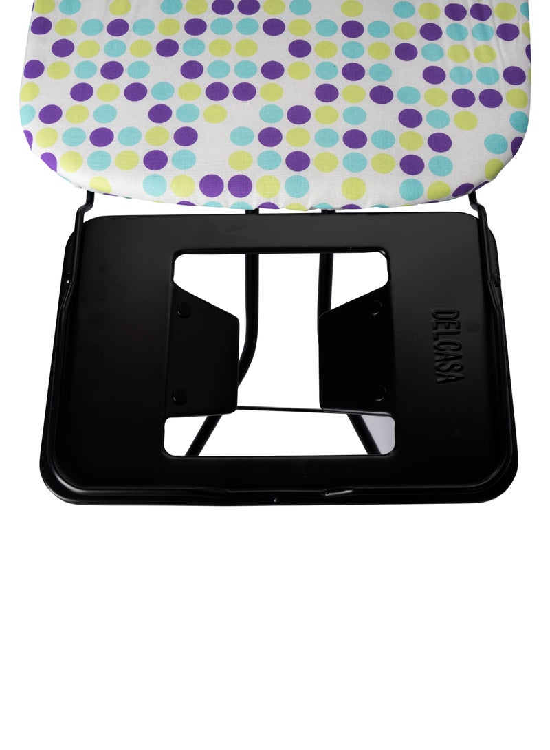 DELCASA Delcasa Ironing Board DC2801 Iron Table with Powder Coated Carbon Steel 122X98 max height 90 cm  - Image 3