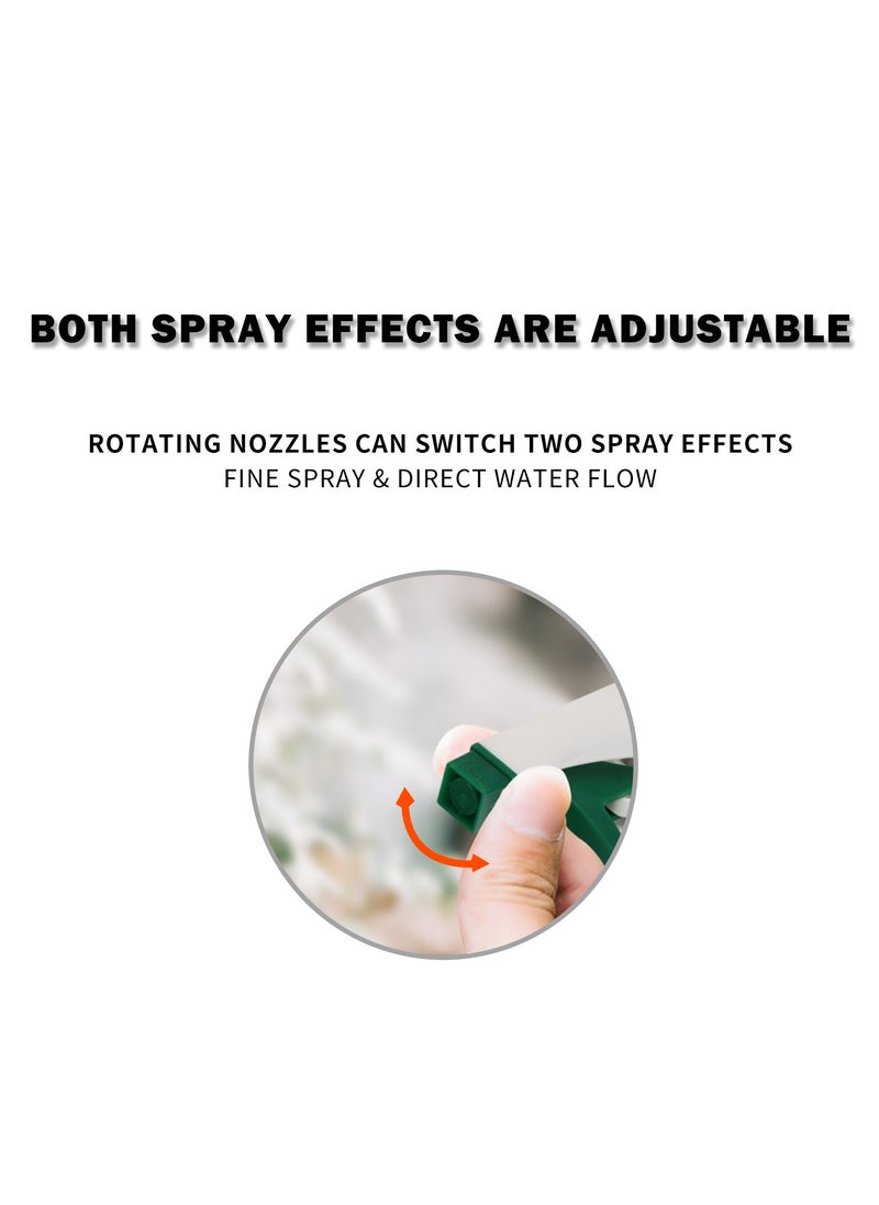 KSEIBI - Water Hand Sprayer, Garden Pressure Water Spray Bottle, Plastic Reusable Adjustable Mist Sprayer Squirt Bottles Containers Refillable for Cleaning Solutions, Gardening, Plants (900ML White &Green) - Image 1