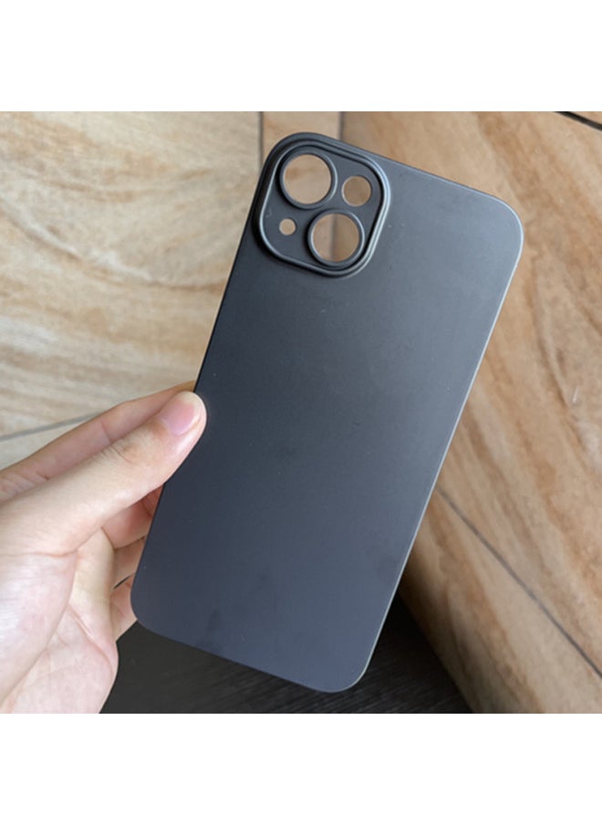 Generic - For Iphone 14 Transparent Mobile Phone Case For Iphone14plus Solid Color All-inclusive Pp Hard Case For Spot Wholesale-Color:Solid Black (opp Hanging Bag Packaging Model Standard)-Applicable Model:For Apple XSMAX - Image 1