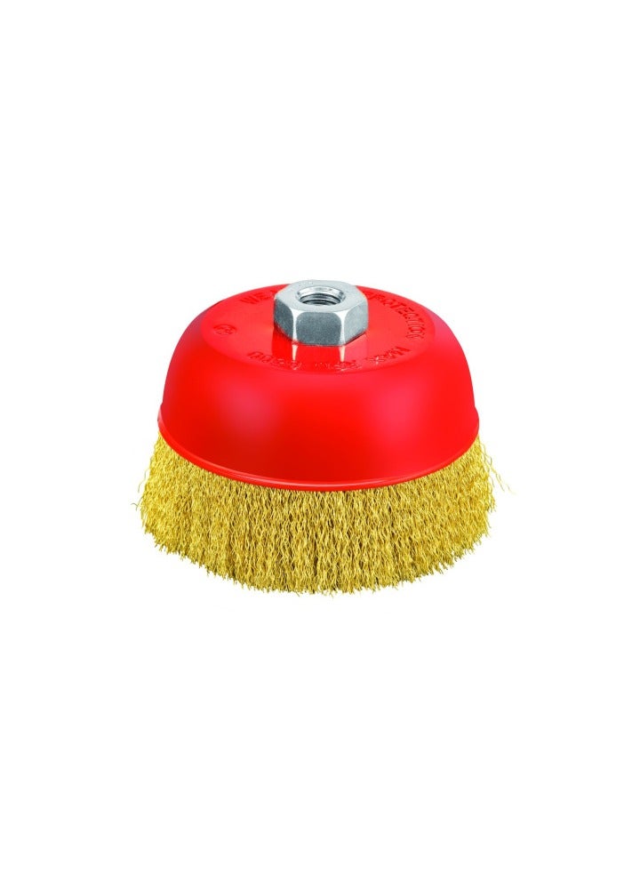 PIT Brassed Steel Crimp Cup Size (75)mm Bonded (M14) 