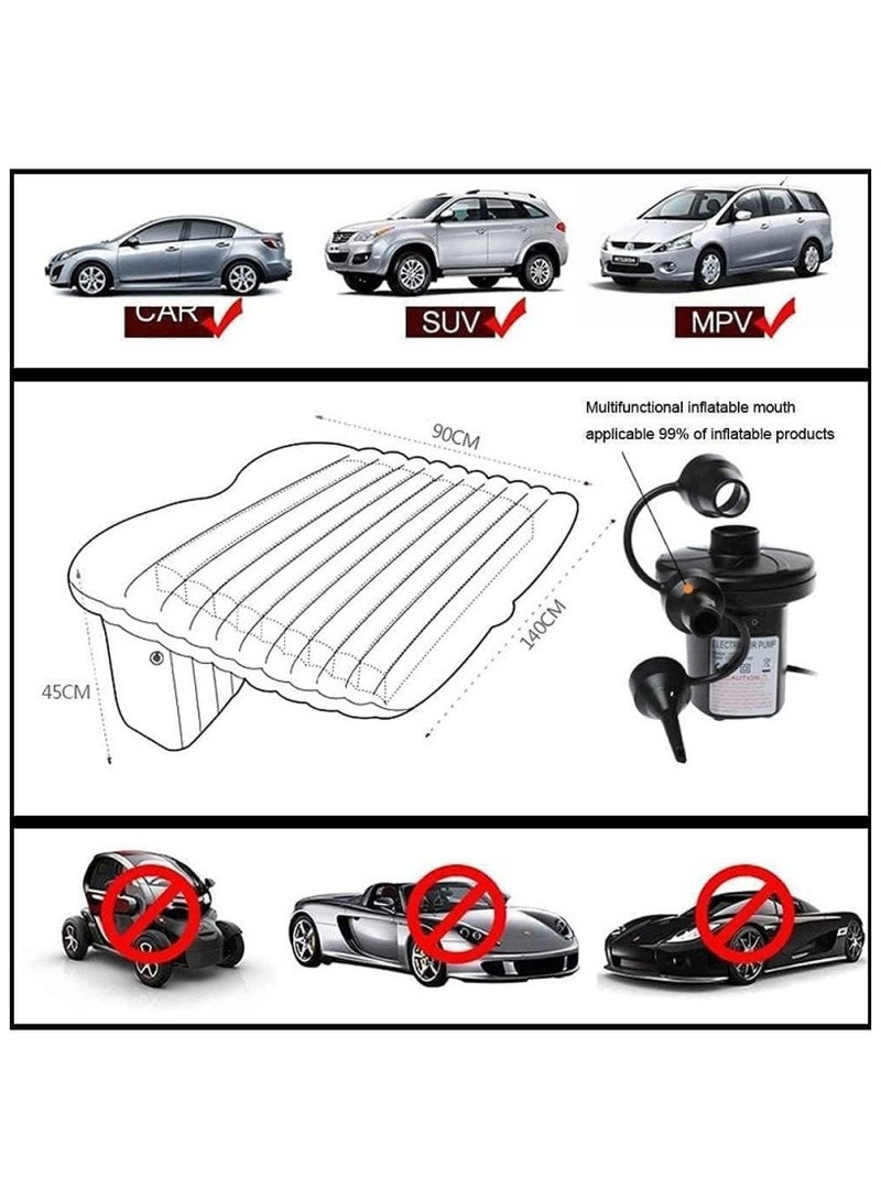 hayapoint Car Inflatable Mattress with Pillows, Portable Back Seat Air Bed for Car, SUV and Truck, Folding Travel Bed for Camping, Road Trips and Outdoor Sleeping, Universal Fit, Comfortable and Easy to Inflate - Image 4