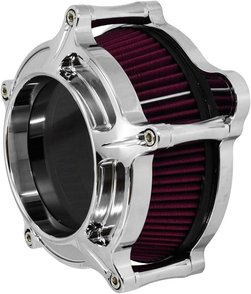 Wivplex Chrome Air Cleaner Intake Filter for Harley Motorcycles - Image 3