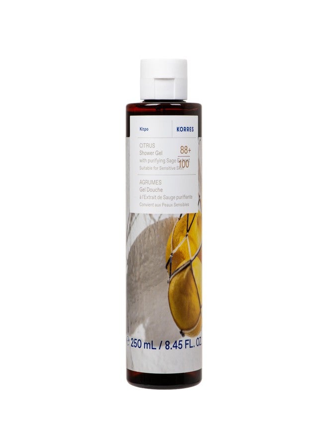 KORRES Renewing Body Cleanser, Citrus Scented Body Wash, 8.45 Fl Oz - Image 1