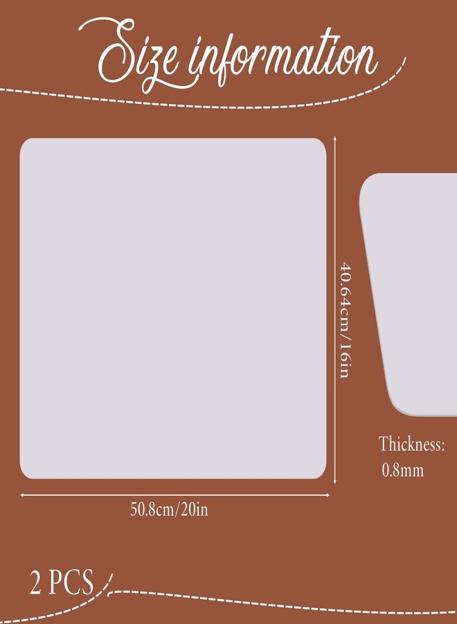 Xosjska Large Silicone Mats for Kitchen Counter 16” x 20” Clear Silicone Countertop Protector Mat Food-Grade Non-Slip Waterproof Placemat Nonstick Nonskid Heat-Resistant Pad(2 Pack, Translucent) - Image 2
