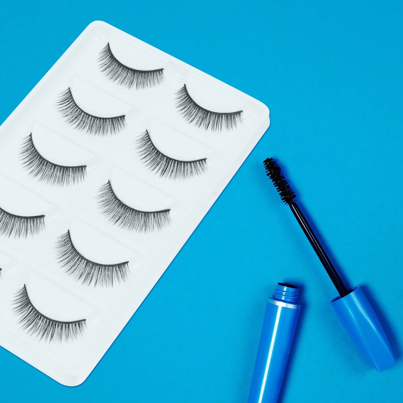 5 Pairs Natural Look 3D Fake Lashes Reusable Manmade Fiber Makeup Eyelashes - Image 2