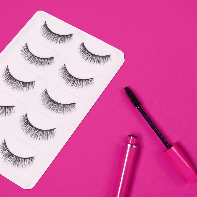 5 Pairs Natural Look 3D Fake Lashes Reusable Manmade Fiber Makeup Eyelashes - Image 3