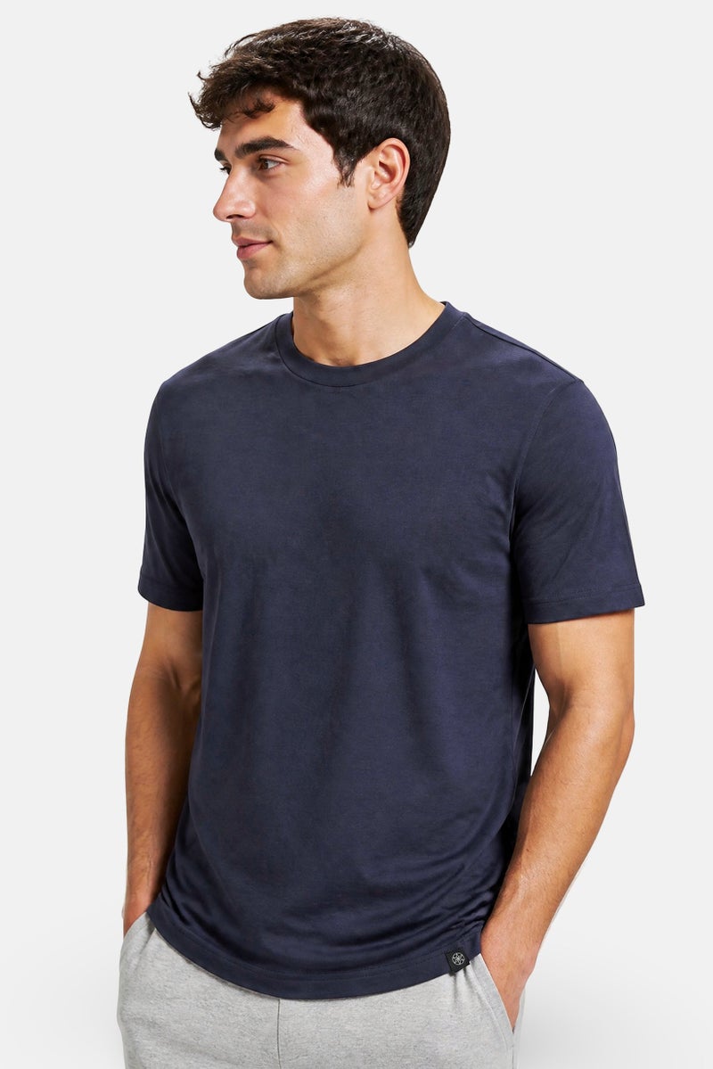 Gaiam Men Slim Fit Short Sleeve Training T-Shirt, Dark Grey - Image 3