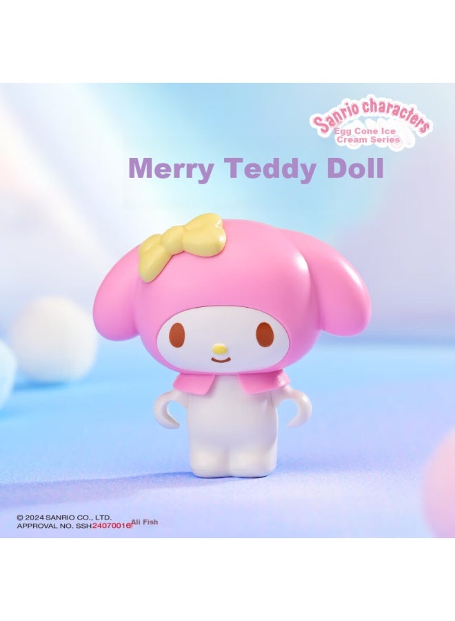 Keeppley o Kitty Action Figure Coolomi Model Ornament Girls Birthday Gift Taro Crispy Cone K20842 - Image 1