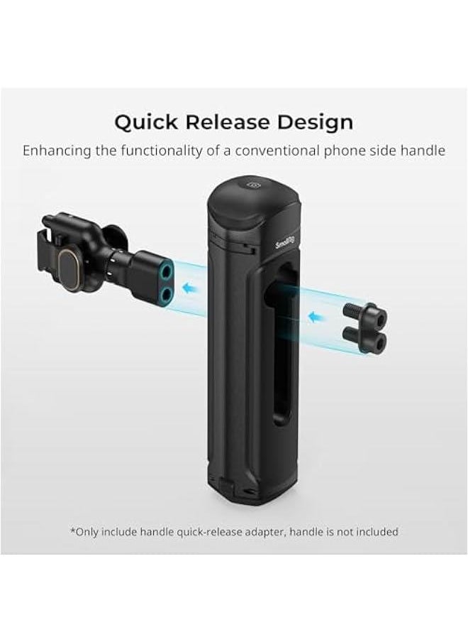SmallRig Rotatable Quick Release Side Handle Adapter, Compatible with SmallRig Quick Release Phone Cage Series and All The SmallRig Mobile Phone Side Handles - 4610