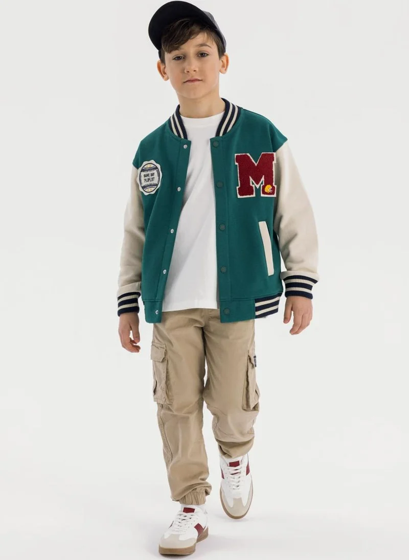 MINOTI Teen Boys Woven Cargo Trousers with Drawcord