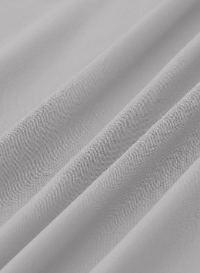 Modern Threads Soft Microfiber Solid Sheets - Luxurious Microfiber Bed Sheets - Includes Flat Sheet, Fitted Sheet with Deep Pockets, & Pillowcases Vapor Blue Full - Image 4