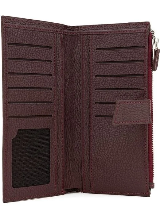 Bilik Deri Bilik Leather Claret Red Rölax Leather Wallet Bsh 3240