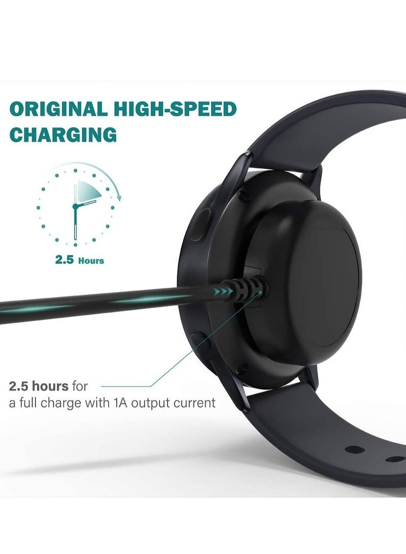 شاحن متوافق مع ساعة سامسونج جالاكسي ووتش 4/4 كلاسيك ووتش 3 أكتيف 1 2 SM-R500 SM-R830 SM-R820 SM-R840 SM-R850 - Image 4