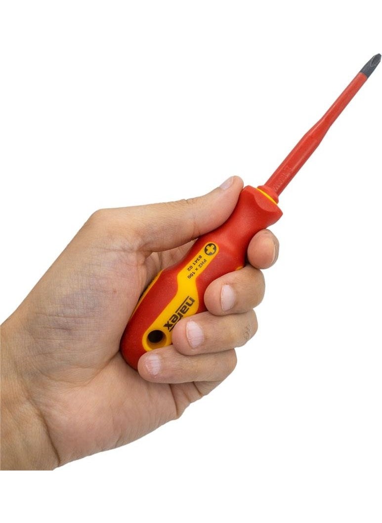 NAREX 834102 Slim Series Electrician Insulated Phillips Screwdriver PH2X100 mm  - Image 4
