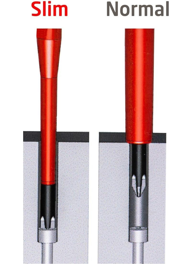 NAREX 834102 Slim Series Electrician Insulated Phillips Screwdriver PH2X100 mm  - Image 2