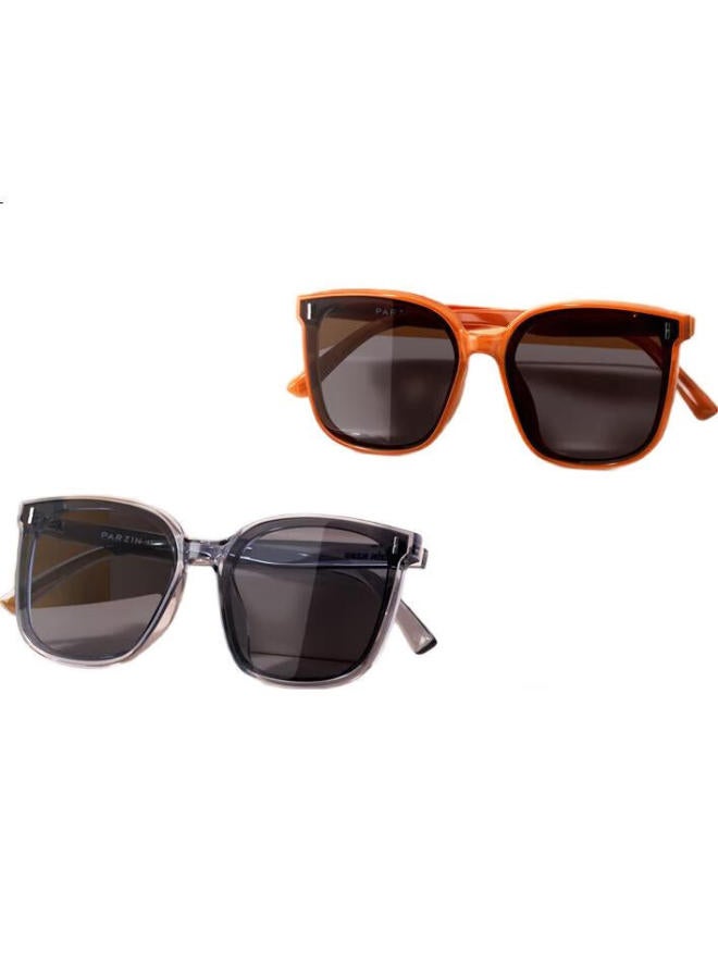 Parzin Children'S Sunglasses, Fashionable Tr Square Frame For Boys And Girls, Outdoor Uv Protection Sunglasses, For Ages 6-10, Pz21019 - Image 2