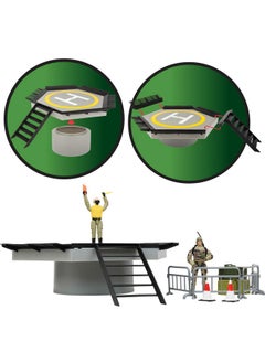 Click N' Play Military Helipad Playset With Accessories 28Piece Playset (Cnp4303)  - Image 4