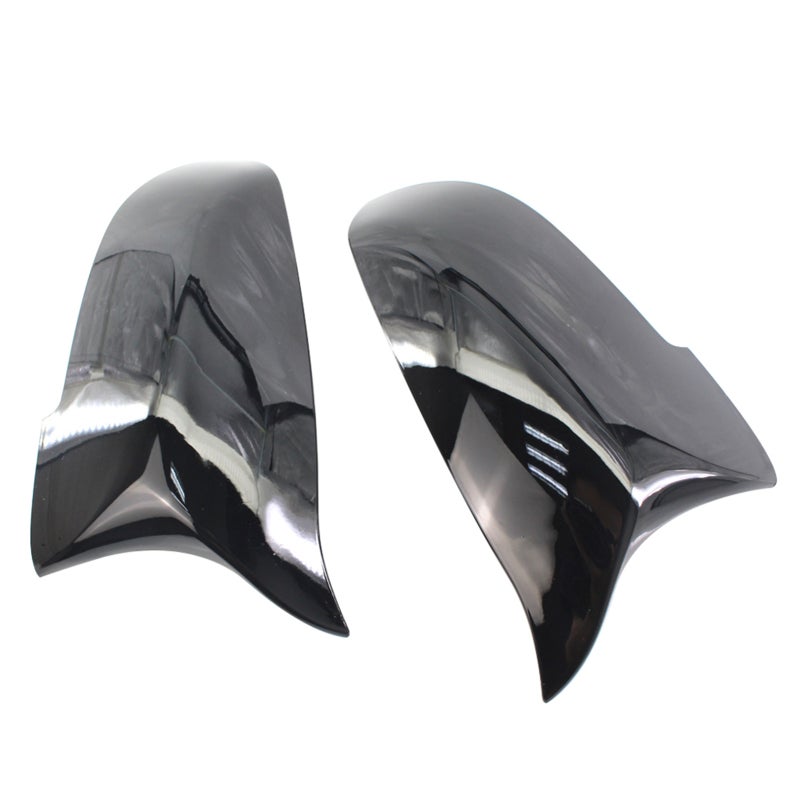 Rear Mirror Cover Black High-Grade Perfect Fit - Easy Original Bit Replacement Side Mirror Cover for 5 Series F10 F11 6 Series F12 F13 F06 7 Series F01 2012-2017 - Image 2
