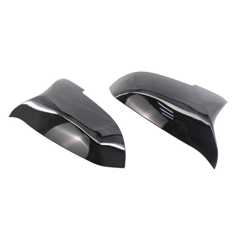 Rear Mirror Cover Black High-Grade Perfect Fit - Easy Original Bit Replacement Side Mirror Cover for 5 Series F10 F11 6 Series F12 F13 F06 7 Series F01 2012-2017 - Image 1