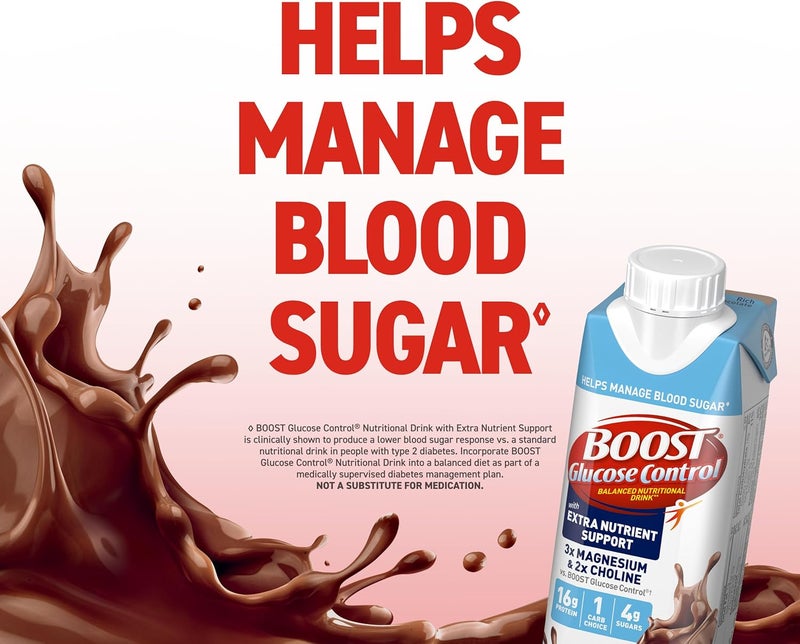 Boost مشروب BOOST للتحكم في الجلوكوز - شوكولاتة غنية، 24 عبوة - Image 5