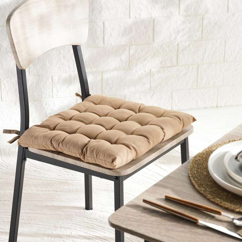 Pan Home وسادة كرسي بني للمنزل