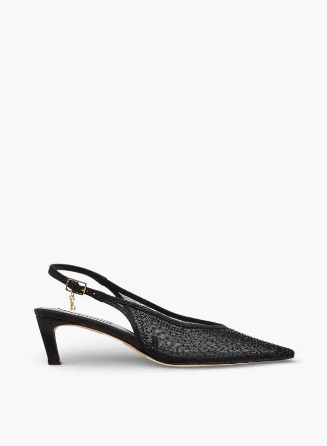 ايل Elle Embellished Kitten Heel Shoes