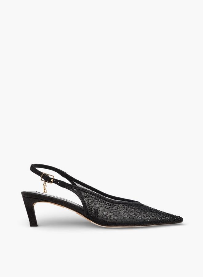 Elle Embellished Kitten Heel Shoes - Image 1