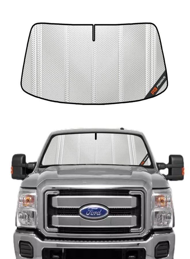 Pigenius Windshield Sun Shade for 2023-2024 Ford F-250/F-350 Super Duty. Full Front Window Sunshade Coverage - Image 1