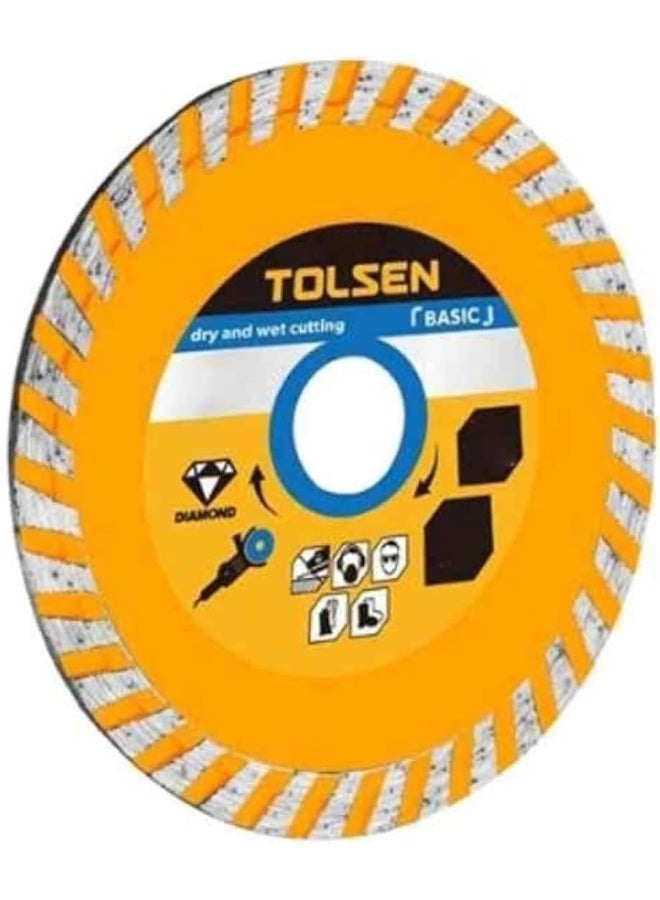 Tolsen Turbo Diamond Disc (Basic), 125X22.2Mm