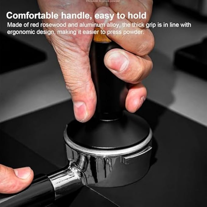 NALACAL مدك قهوة، مدك يدوي للإسبريسو، مدك من الفولاذ المقاوم للصدأ، مدك بقايا القهوة، أدوات الباريستا، مدك قهوة الإسبريسو، مدك حبوب القهوة، ملحقات ماكينة الإسبريسو، أدوات القهوة للمنزل، بار القهوة - Image 3