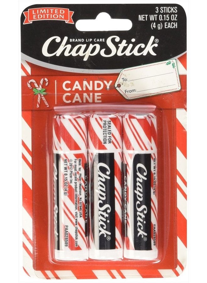 chapstick - Chapstick Limited Edition Candy Cane a Pack of 3 - Image 1