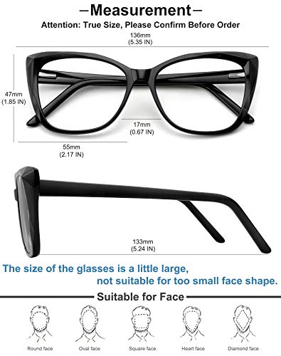MEETSUN Blue Light Blocking Glasses for Women Anti Eyestrain Filter Blue Ray Computer Game Glasse&UV/Reduce Glare Lens (Black Frame) - Image 5