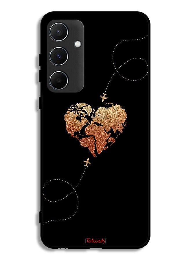 Tolwak Samsung Galaxy A55 5G Protective Case Cover Airplanes Touching Heart  - Image 1