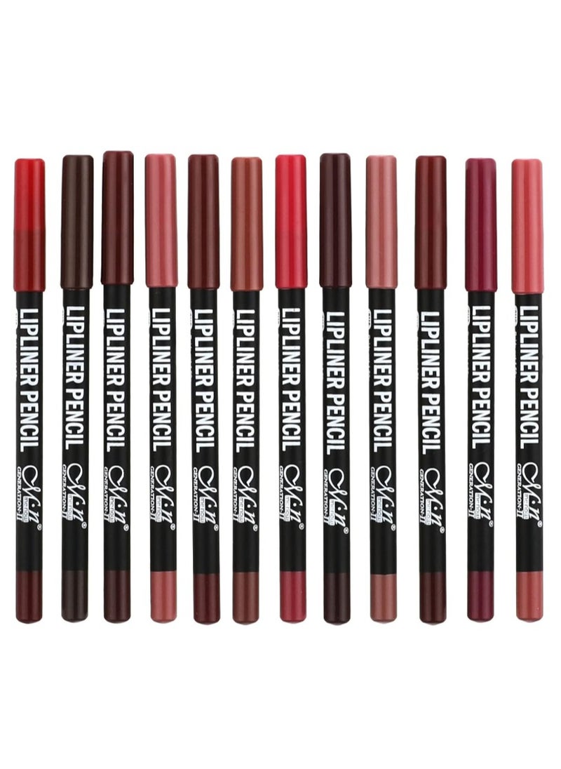 M.N - 12-Piece M.N Lip Liners -12 Colors lip liners - Image 1