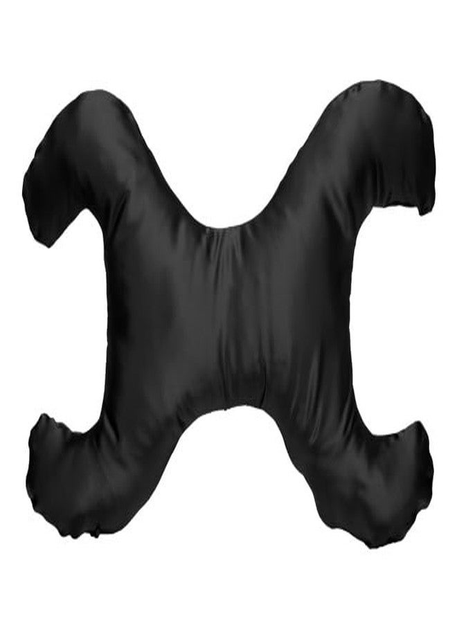 Save My Face!" La Petite Pillow (Black, Satin) - Image 1