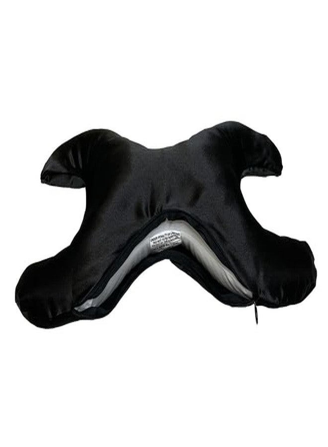 Save My Face!" La Petite Pillow (Black, Satin) - Image 2