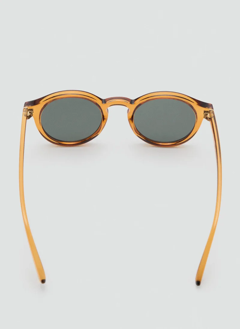 Mango Man Round-Framed Sunglasses