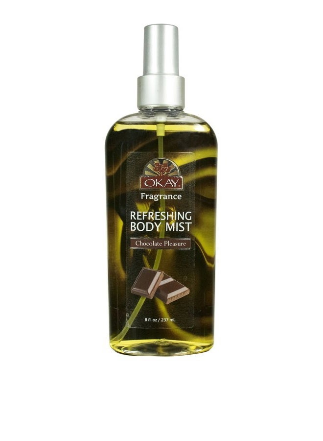 OKAY CHOCOLATE PLEASURE REFRESHING BODY MIST 8oz / 237ml - Image 1