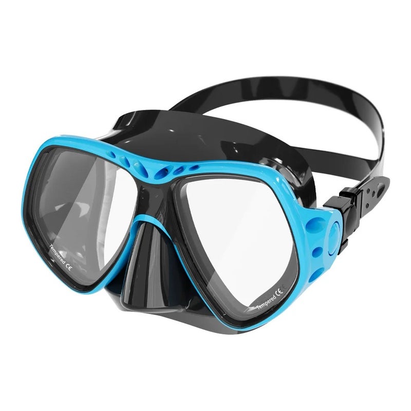 Bluejw Professional Myopia Diving Goggles & Snorkeling Mask Anti-fog Tempered Glass Lenses Silicone Material for Swimming Beach Use - Image 3