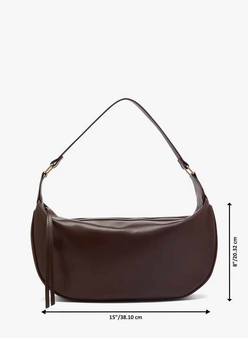 Glamorous DARKER BURGUNDY Slouchy Shoulder Bag for Women | Best Price UAE