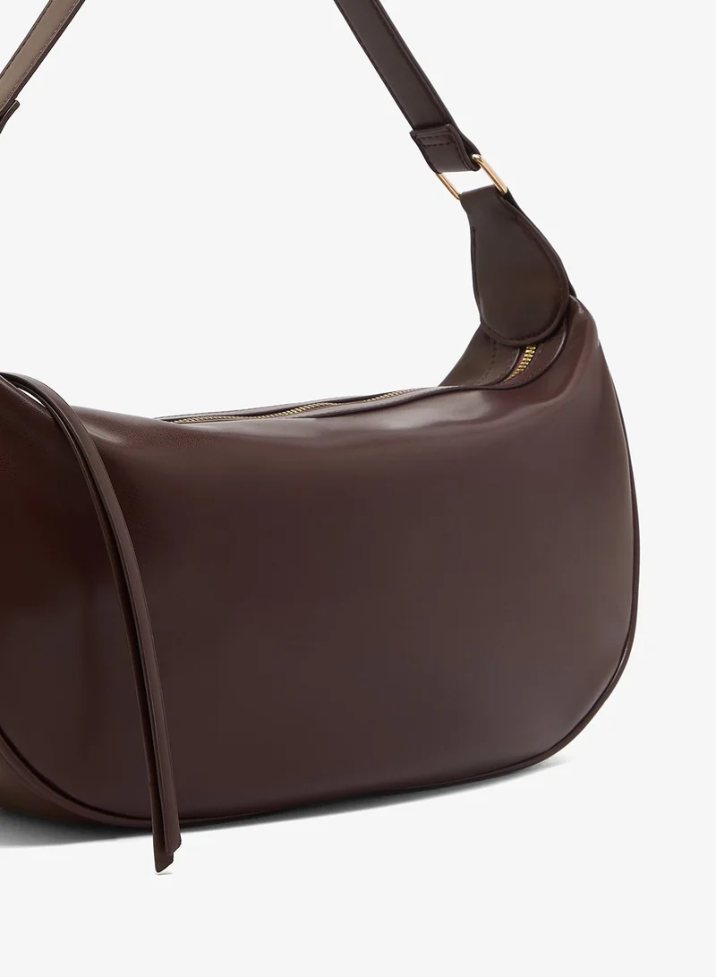 Glamorous DARKER BURGUNDY Slouchy Shoulder Bag for Women | Best Price UAE
