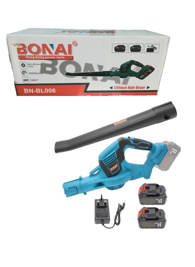 BONAI - Bonai Cordless Blower with 168Vf Battery for Villa House Office Garden and Electronics Dusting Double Battery Detachable design for easy storage - Image 1