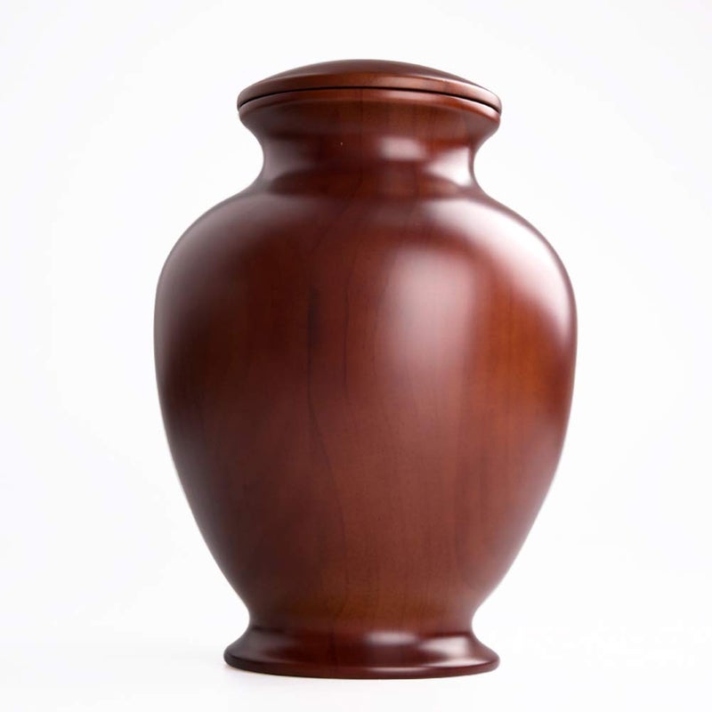 MAKEY'S Elegant Wood Vase Urns for Human Ashes Adult MaleFemalefor Adults up to 200lbs Cremation urn for Funeral 
